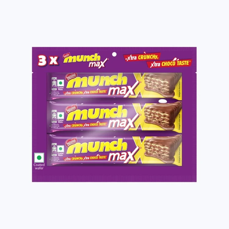 Nestle Munch Max Choco Coated Wafer Bar