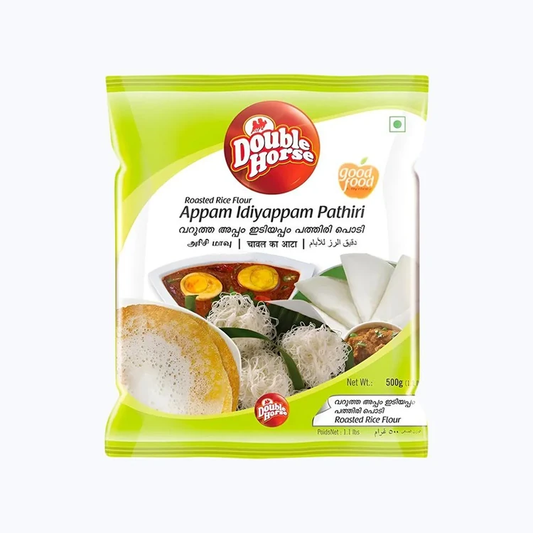 Double Horse Appam Idiyappam Pathiri Rice Flour (Akki Hittu)