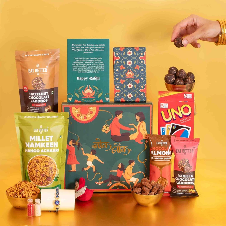 9-Item Gift Hamper & Rakhi Gift Pack by Eat Better Co
