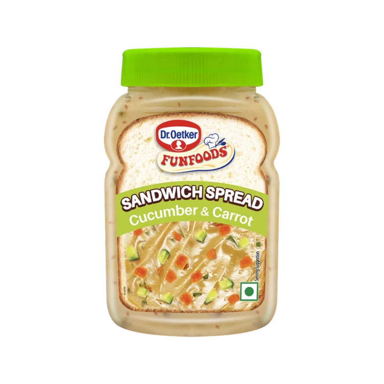 Dr. Oetker FunFoods Veg Cucumber & Carrot Sandwich Spread