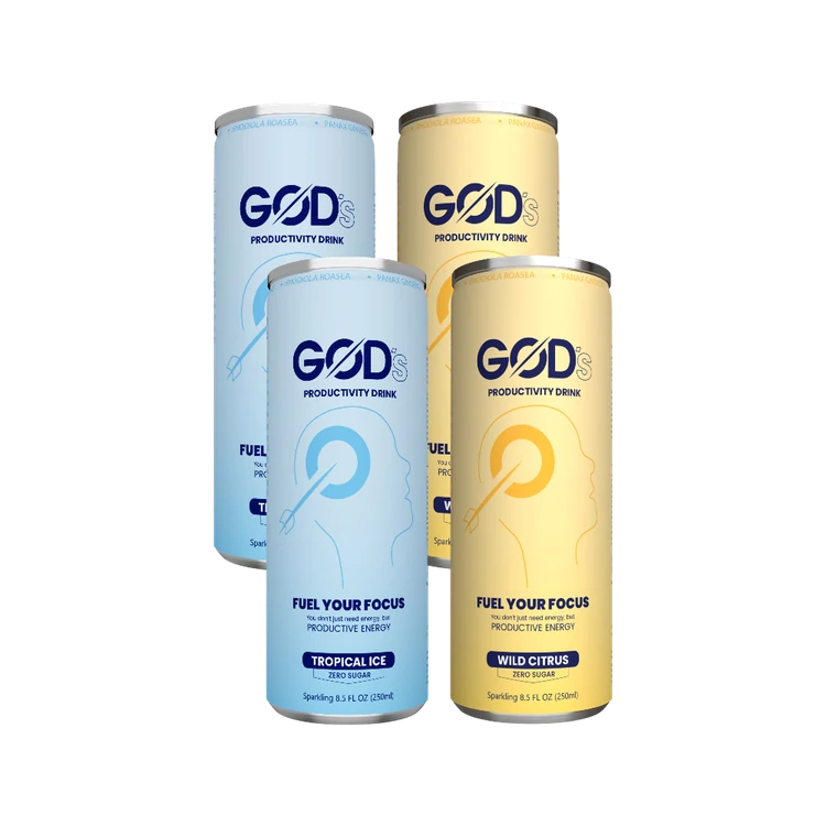 GOD'S Productivity Tropical Ice & Wild Citrus Sparkling Drink
