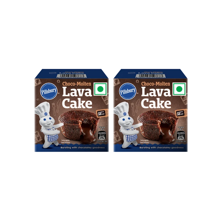 Pillsbury Choco Molten Lava Filled Cake - Pack of 2