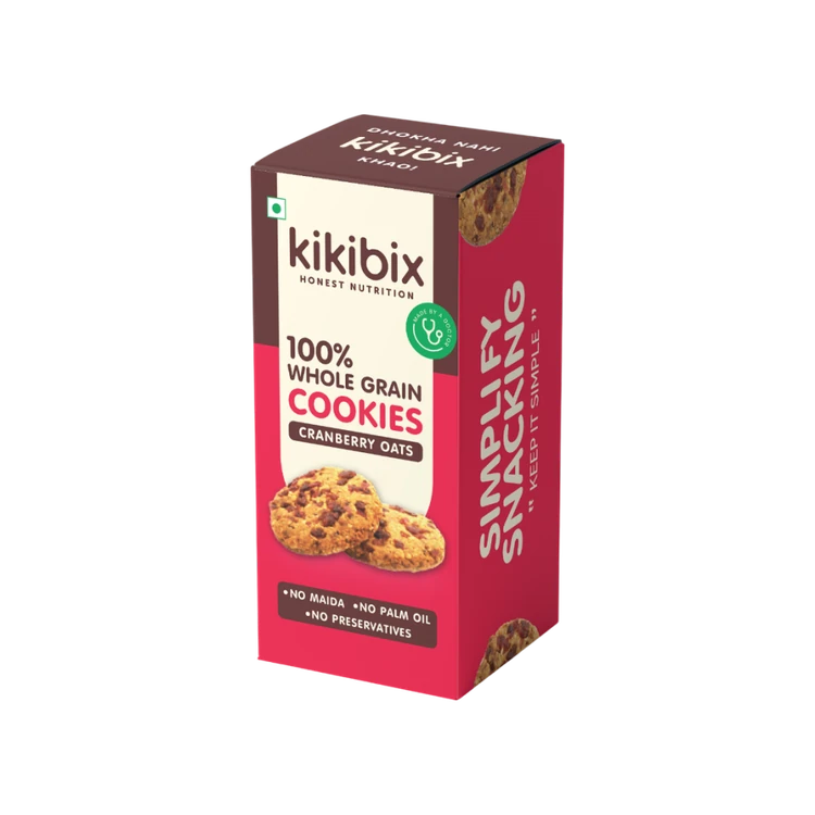 Kikibix Cranberry Oats Wholegrain Cookies