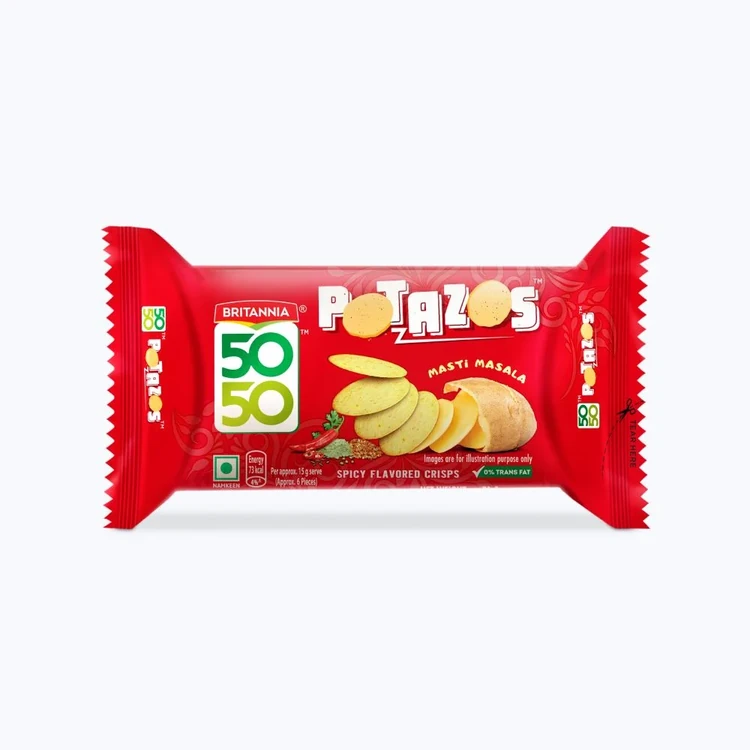 Britannia 5050 Potazos Masti Masala Potato Biscuit