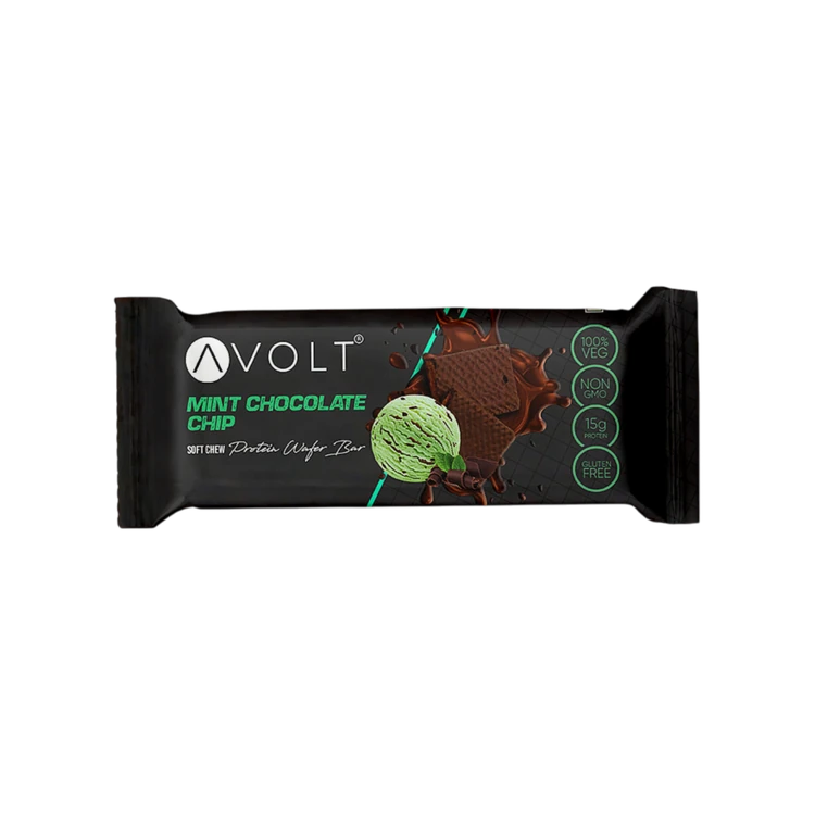 Avolt Mint Chocolate Chip Protein Wafer Bar