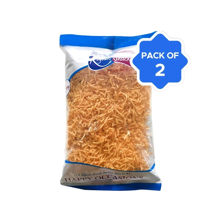 Rajam Snacks Masala Omapodi Namkeen Snacks - Pack of 2
