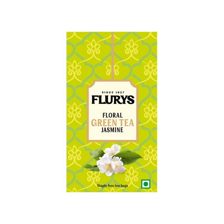 Flurys Jasmine Flavoured Green Tea Bags