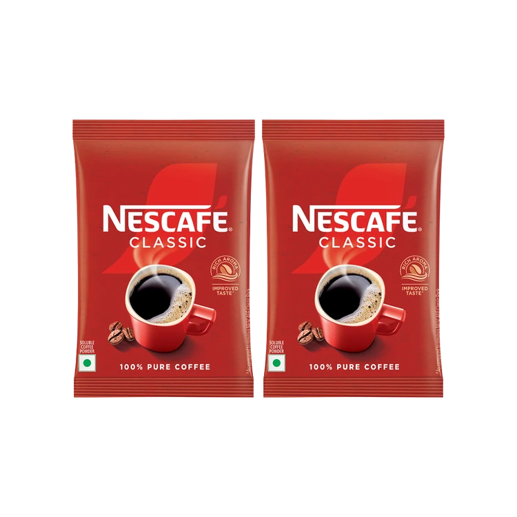 Nescafe Classic - 100% Pure Instant Coffee Powder - 45 g - Pack of 2