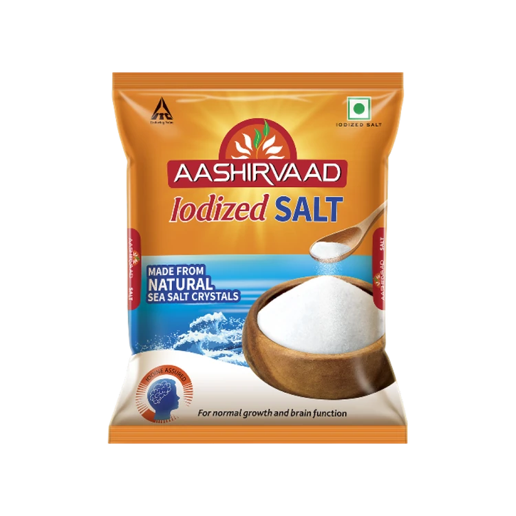 Aashirvaad Iodized Natural Salt 1 kg (Uppu)