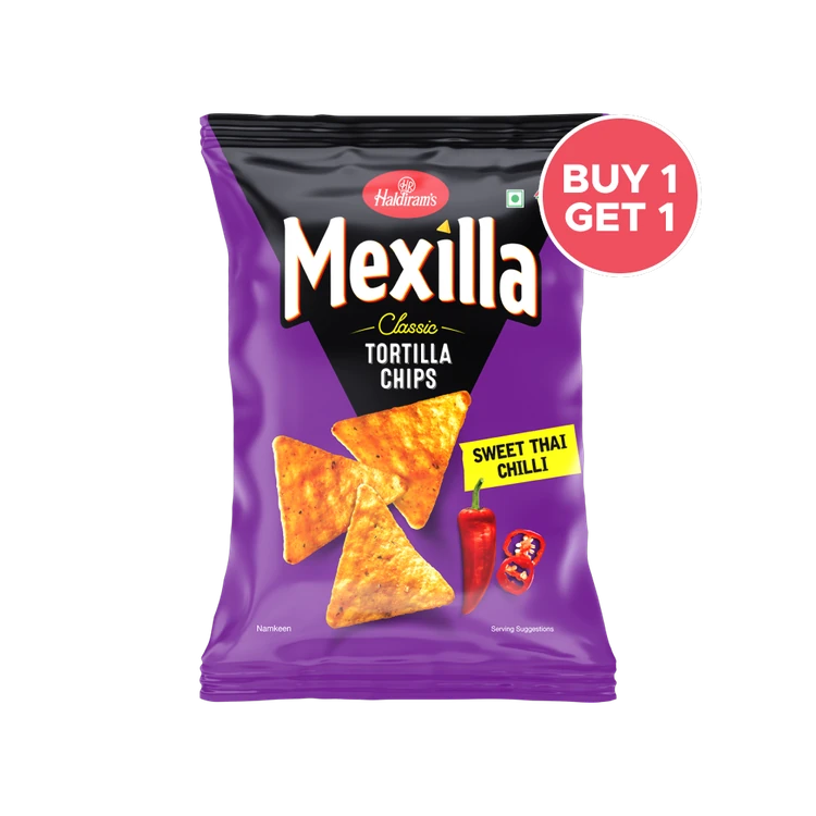 Haldiram's Mexilla Classic Tortilla Chips (Sweet Thai Chilli) - Buy 1 Get 1 Free