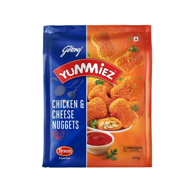 Godrej Yummiez Cheese & Chicken Nuggets (Frozen)