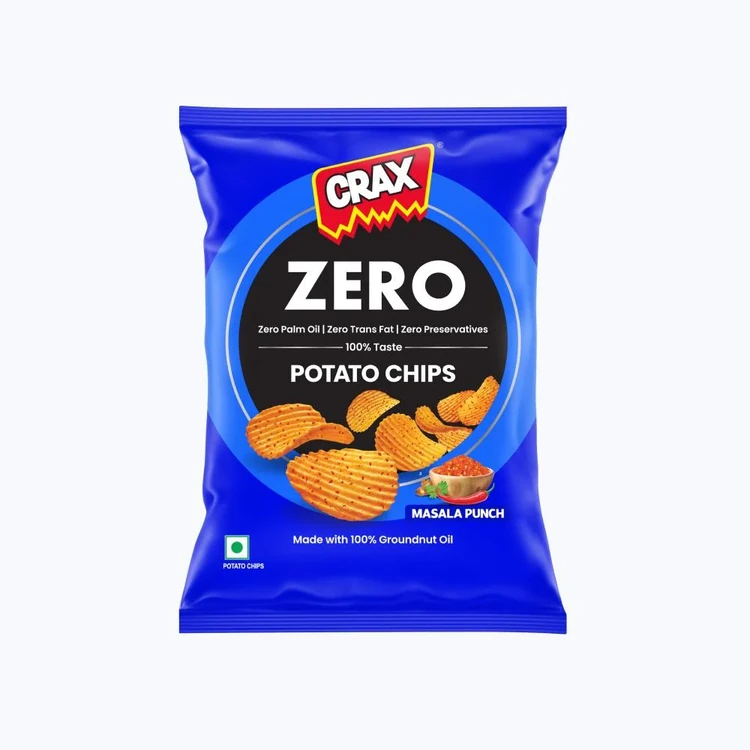 Crax Zero Masala Punch Potato Chips
