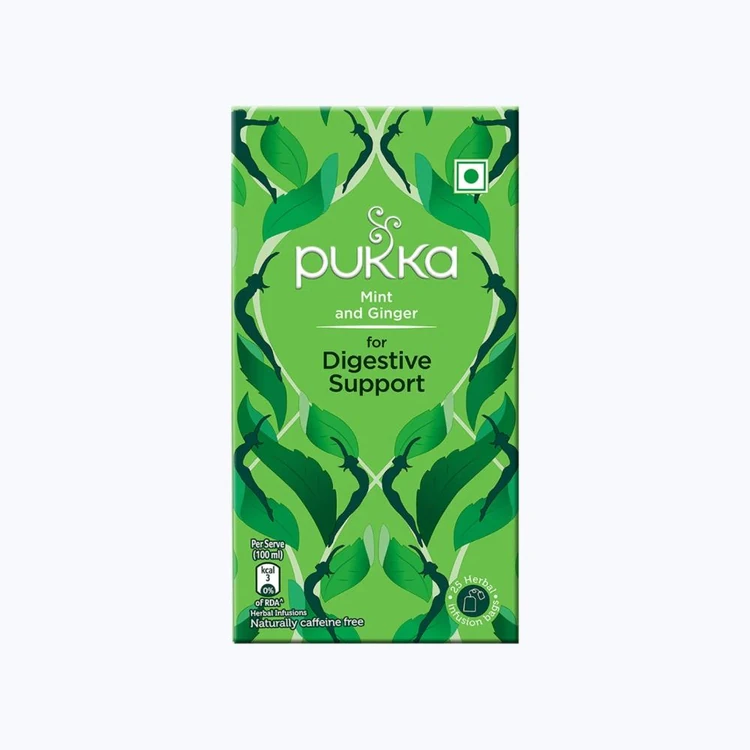 Pukka Mint & Ginger Tea Bags (for Digestive Support)
