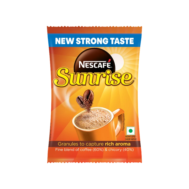 Nescafe Sunrise Instant Coffee Powder, Strong Taste, Coffee Chicory Mix