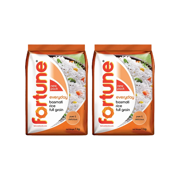 Fortune Everyday Full Grain Basmati Rice (Extra Long Grain) - Pack of 2 (Basmati Akki)