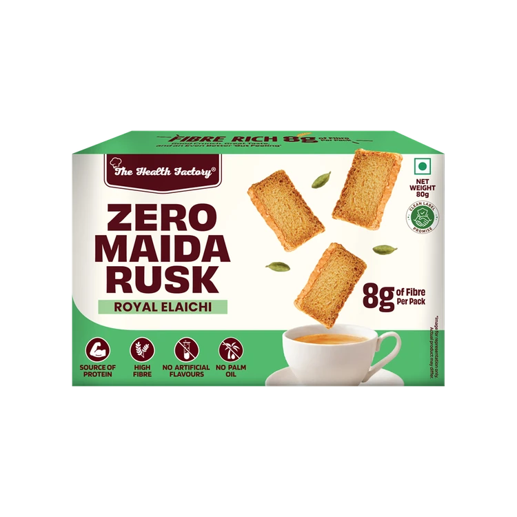 The Health Factory Zero Maida Royal Elaichi Rusk