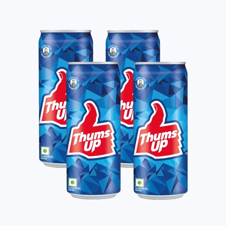 Thums Up Cola Soft Drink (300 ml) - Pack of 4