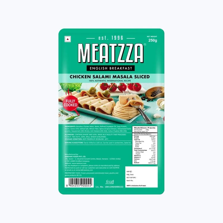 Meatzza Chicken Masala Sliced Salami