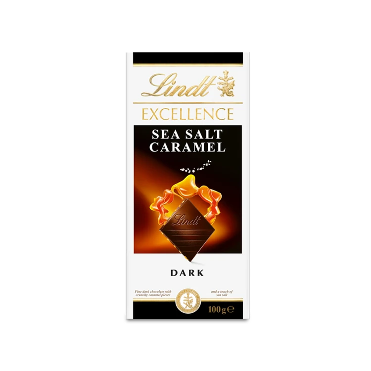 Lindt Excellence Caramel Sea Salt Dark Chocolate Bar