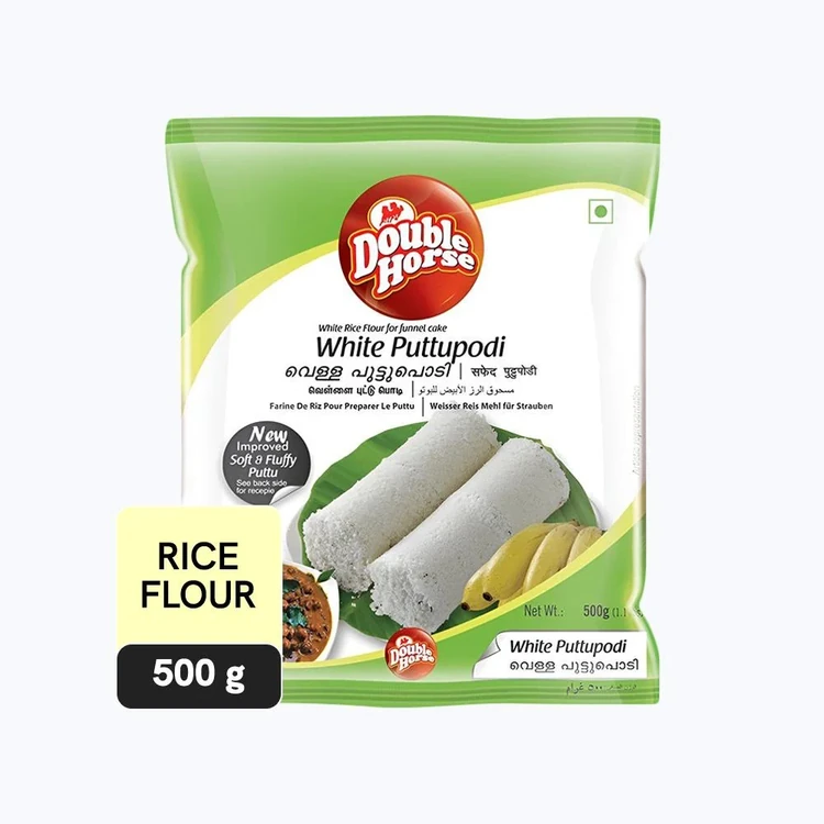 Double Horse White Puttupodi Rice Flour (Akki Hittu)