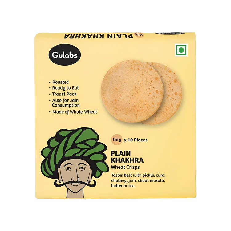 Gulabs Tiny plain Khakhra