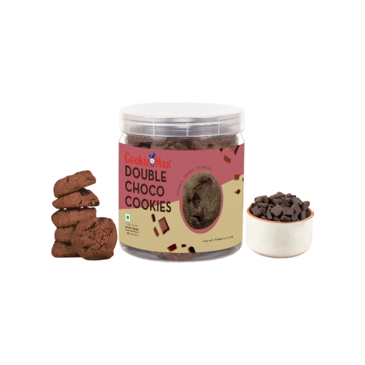 Cookieman Double Chocolate Chunk Cookies Biscuits