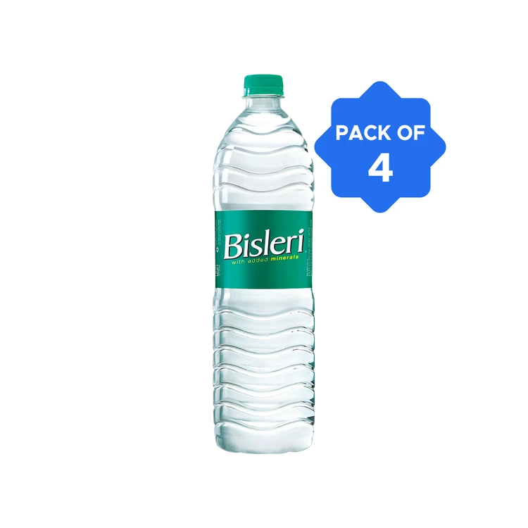 Bisleri Packaged Water (1 l) - Pack of 4