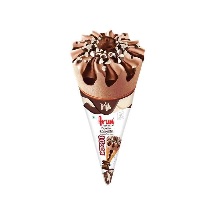 Arun Double Chocolate Ice Cream Cone
