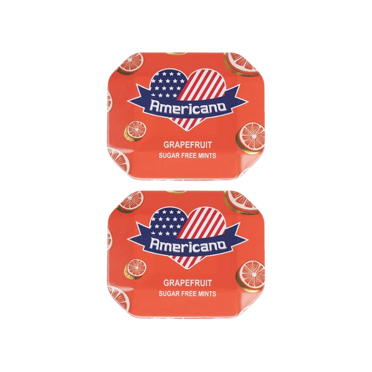 Americano Grapefruit Sugar Free Mint Candies - Pack of 2