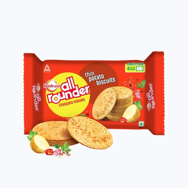 Sunfeast All Rounder Potato Biscuits with Chatpata Masala Flavour