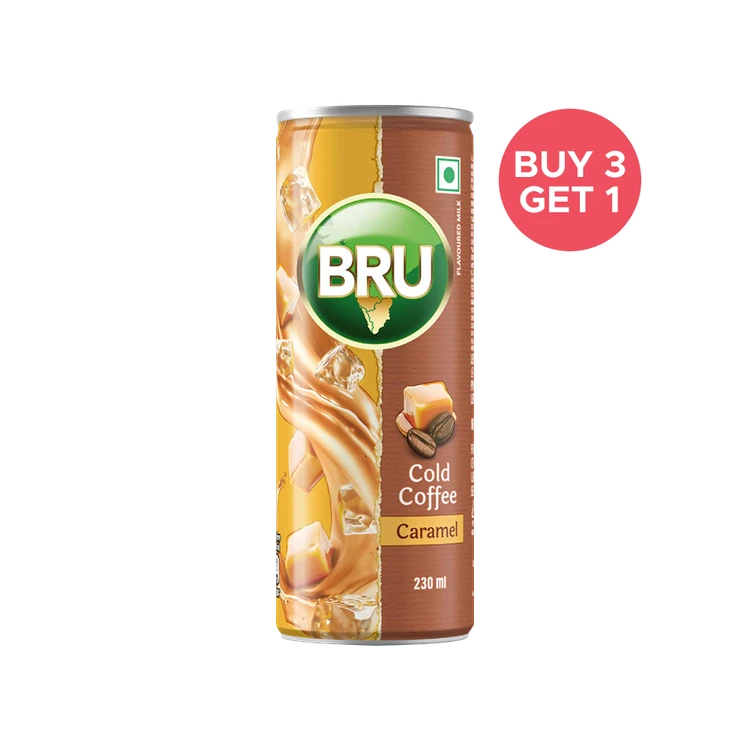 Bru Cold Coffee (Caramel) - Buy 3 Get 1 Free