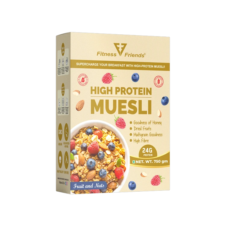 FITNESS FRIENDS High Protein Fruit & Nut Muesli