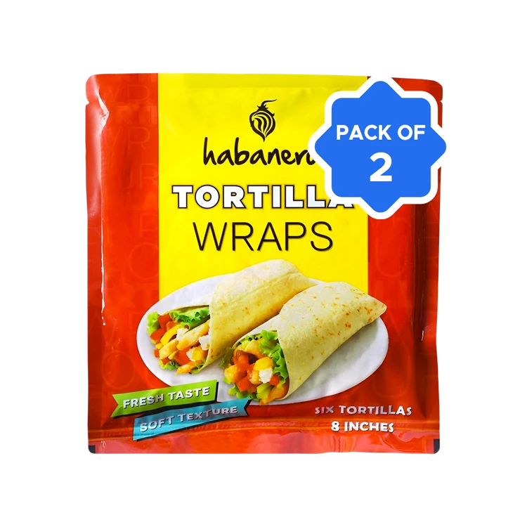 Habanero Flour Tortilla Wraps (Ready to Eat) - Pack of 2