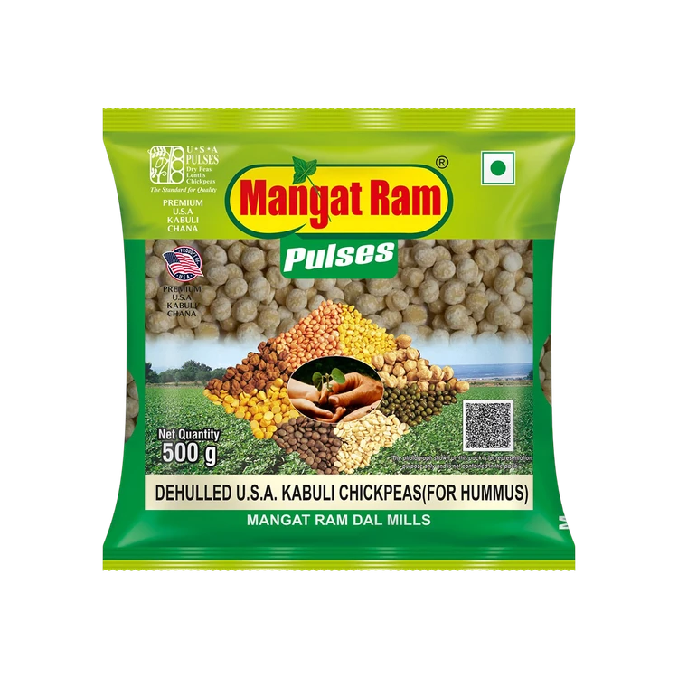 Mangat Ram Dehulled U.S.A. Kabuli Chickpeas (for Hummus)