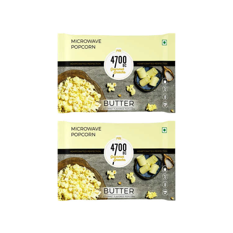 4700BC Butter Microwave Popcorn, Jumbo Size - Pack of 2