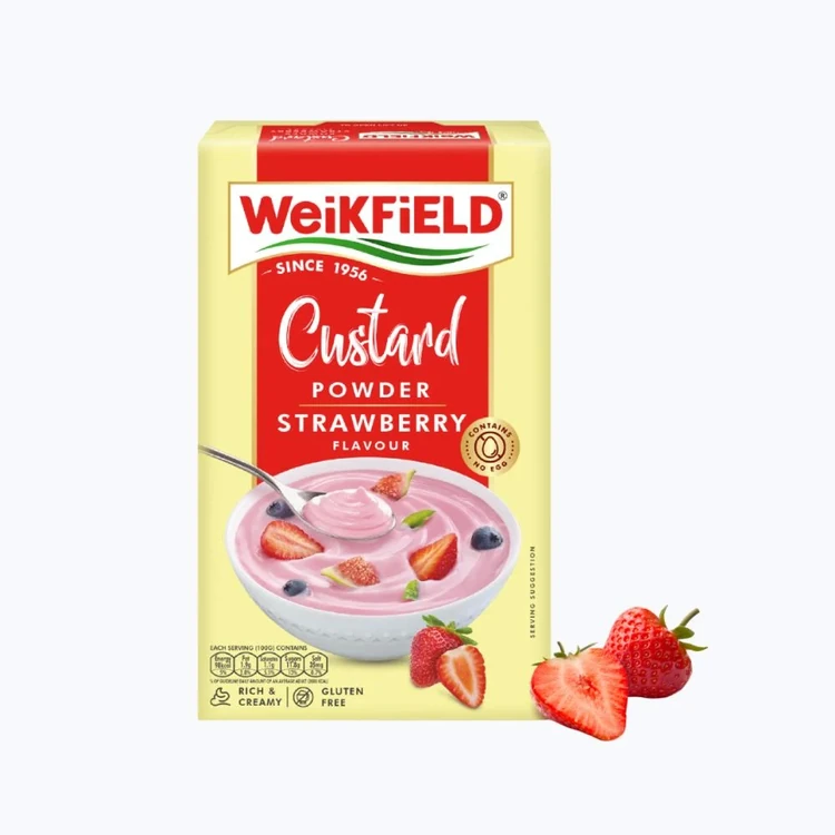 Weikfield Strawberry Custard Powder