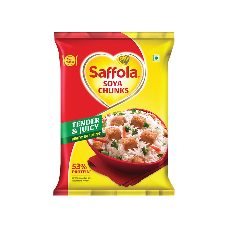 Saffola Soya Chunks - Tender & Juicy
