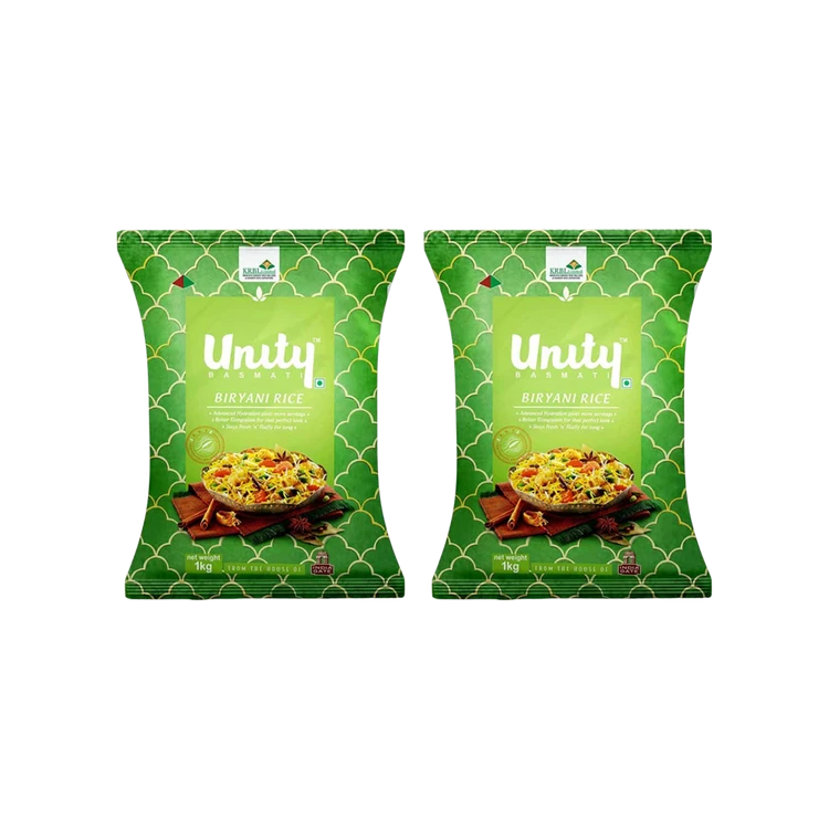Unity Biryani Basmati Rice (Extra Long Grain) - Pack of 2 (Basmati Akki)