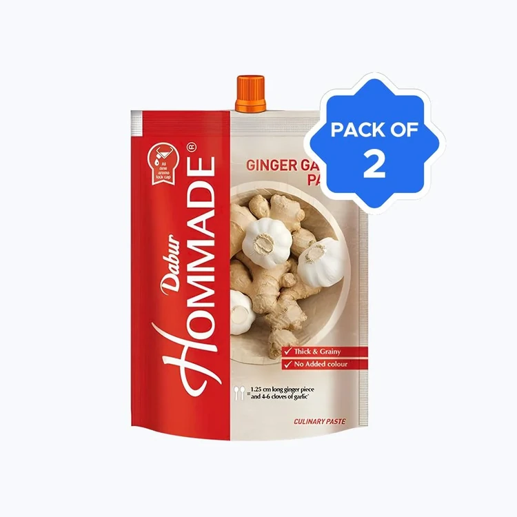 Hommade Ginger Garlic Paste - Pack of 2