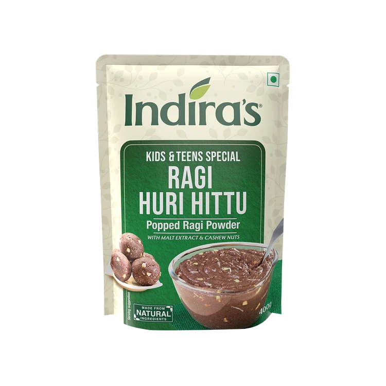 Indira's Popped Ragi Flour (Ragi Hittu)