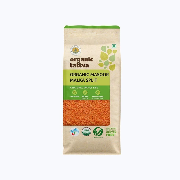 Organic Tattva Organic Masoor Dal Malka Split