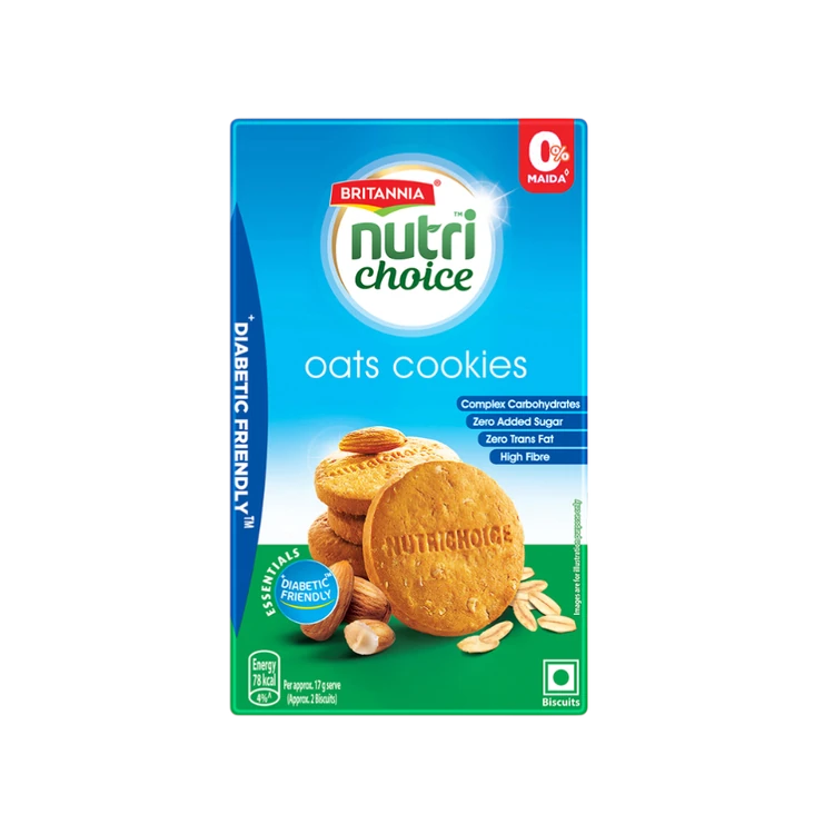 Britannia NutriChoice Oats Cookies (Diabetic Friendly)