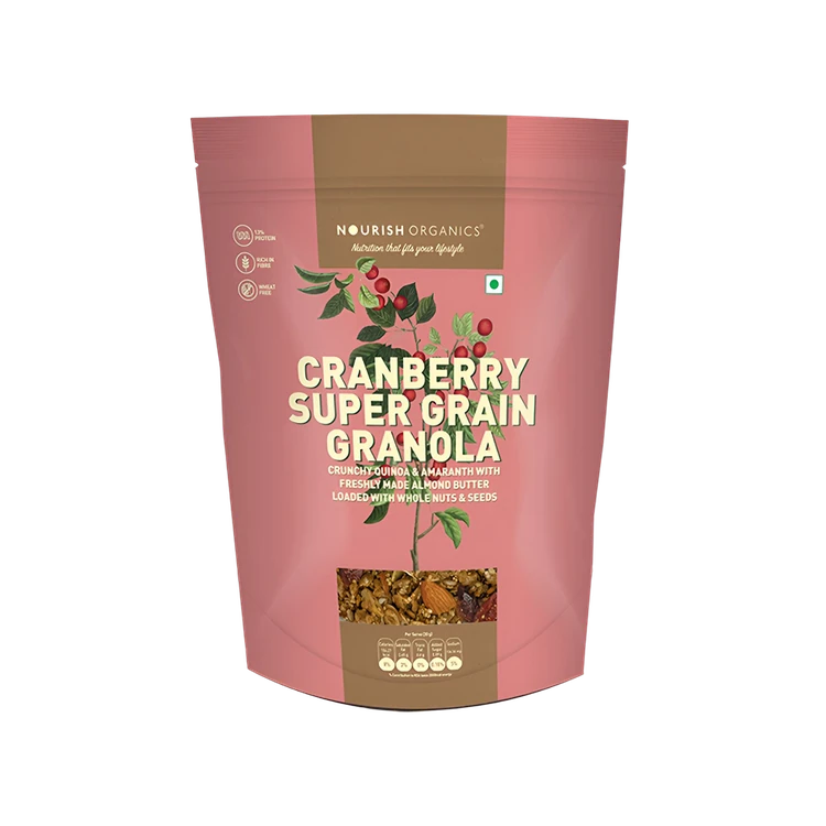 Nourish Organics Cranberry Super Grain Granola