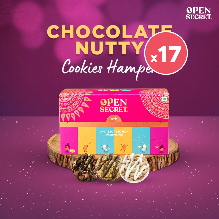 Open Secret Celebration Chocolate Biscuits Gift Pack (Zero Maida) - Pack of 17