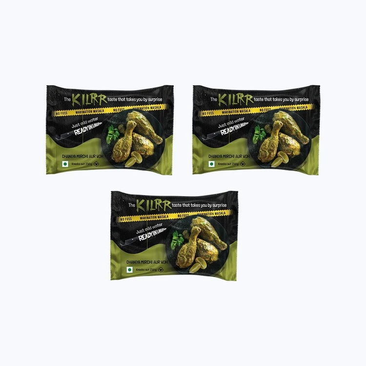 KILRR Dhaniya Mirchi Aur Woh Chicken Masala - Pack of 3 (Koli Masala)