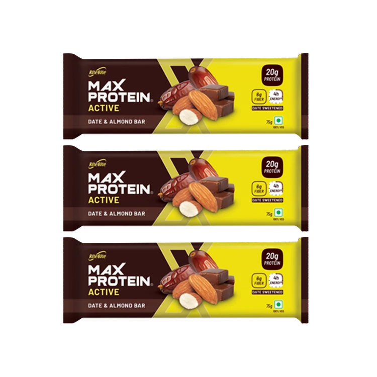 RiteBite Max Proten Date & Almond 20 g Protein Bar - Pack of 3