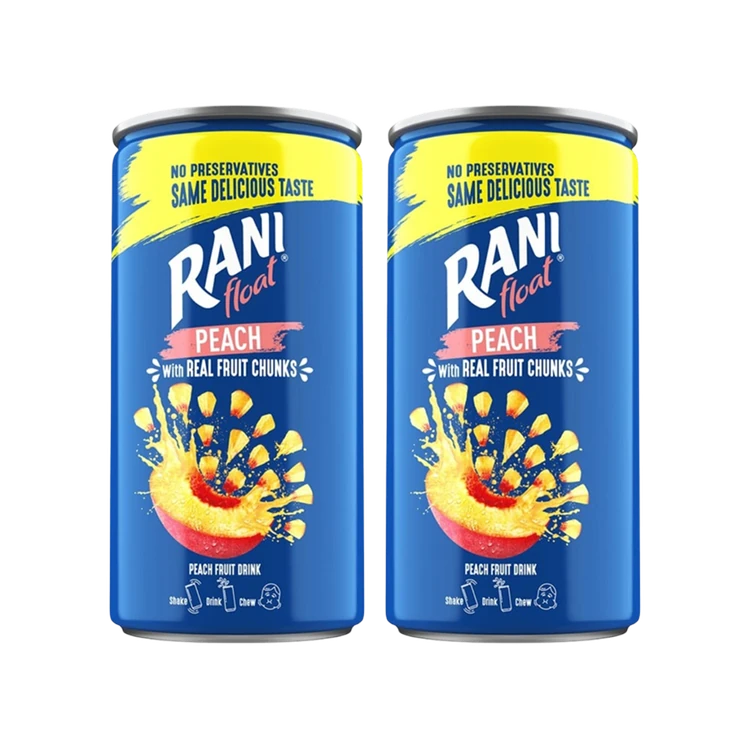 Rani Float Peach Fruit Juice - Pack of 2