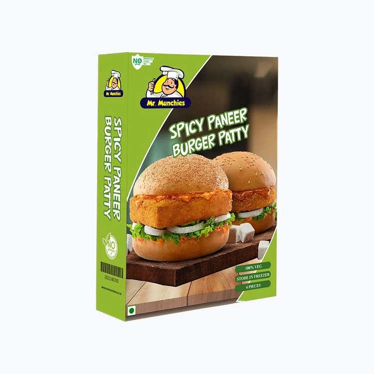 Mr. Munchies Spicy Paneer Veg Burger Patty