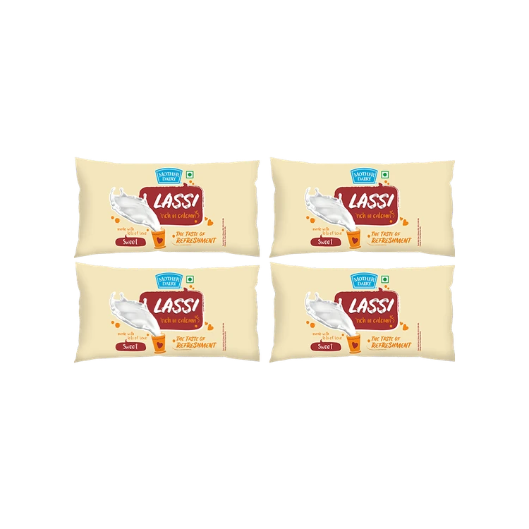 Mother Dairy Sweet Lassi - Pack of 4