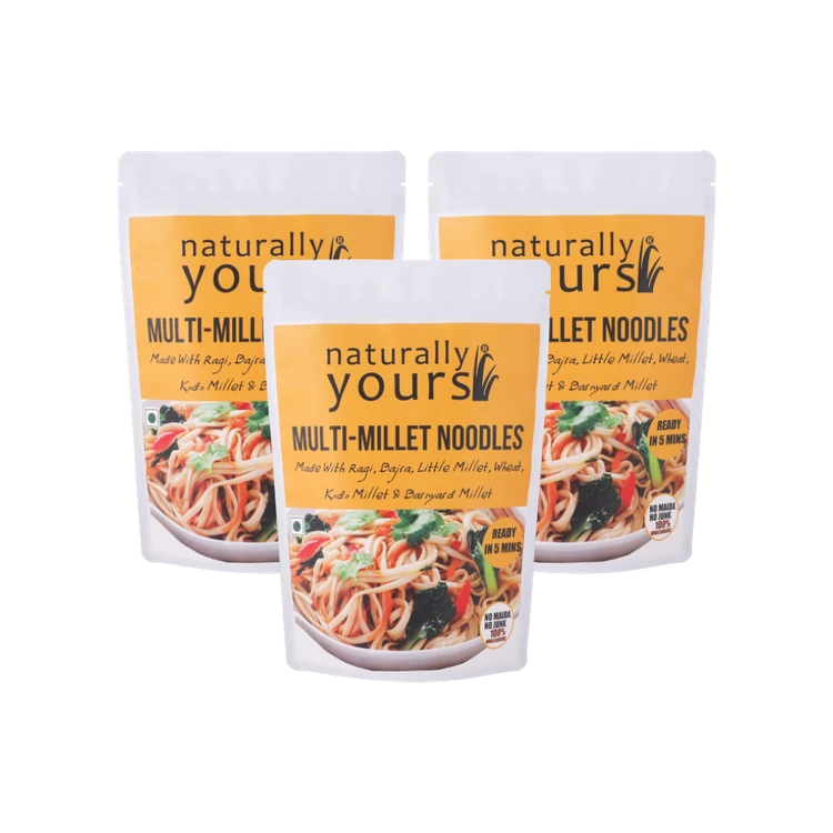 Naturally Yours Multi-Millet No Onion No Garlic Noodles - Pack of 3
